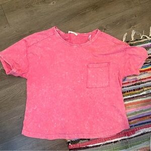 Pink T-Shirt with Pocket